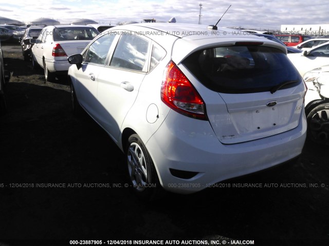 3FADP4TJ0DM155567 - 2013 FORD FIESTA S WHITE photo 3