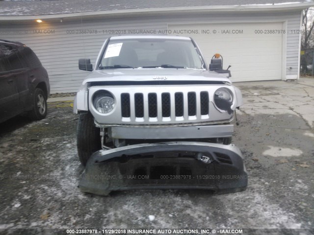 1C4NJRBB3CD663534 - 2012 JEEP PATRIOT SPORT SILVER photo 6