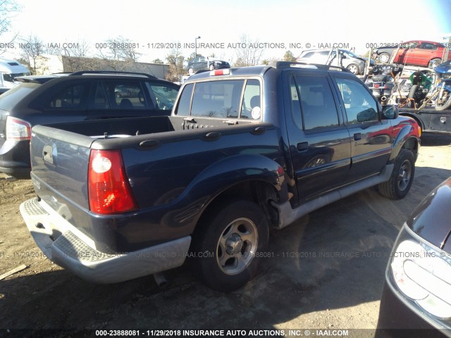 1FMZU77E93UB19180 - 2003 FORD EXPLORER SPORT TR  BLUE photo 4