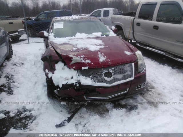 1G6DV57V380138812 - 2008 CADILLAC CTS HI FEATURE V6 RED photo 6