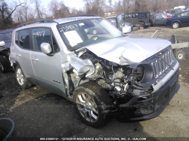 ZACCJABT1GPD14087 - 2016 JEEP RENEGADE LATITUDE SILVER photo 1