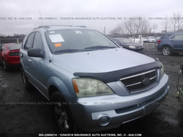 KNDJC733155385430 - 2005 KIA SORENTO EX/LX BLUE photo 6