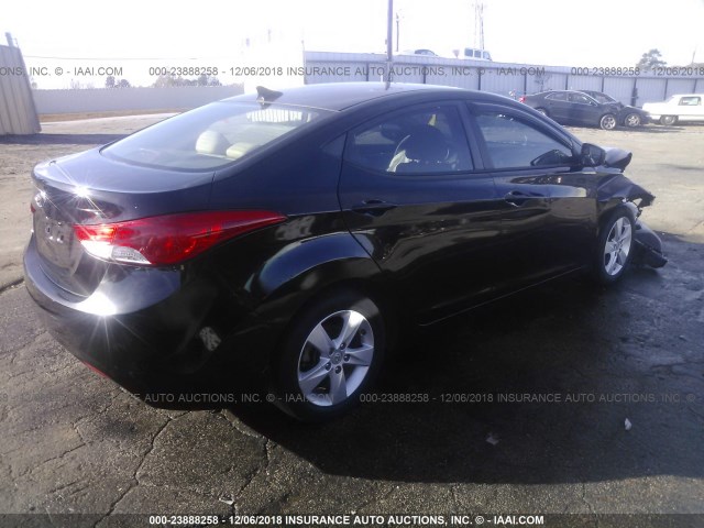 5NPDH4AE3DH400977 - 2013 HYUNDAI ELANTRA GLS/LIMITED BLACK photo 4