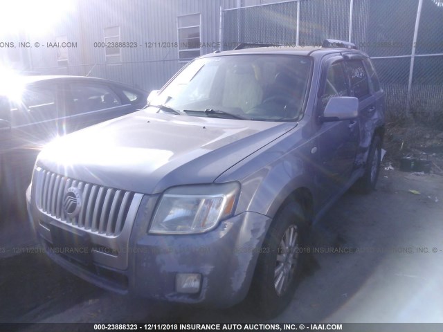 4M2CU97108KJ28320 - 2008 MERCURY MARINER PREMIER GRAY photo 2