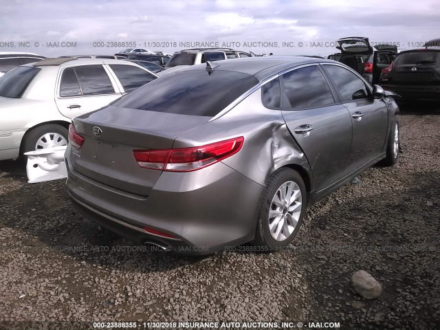 5XXGT4L32JG255056 - 2018 KIA OPTIMA LX/S SILVER photo 4