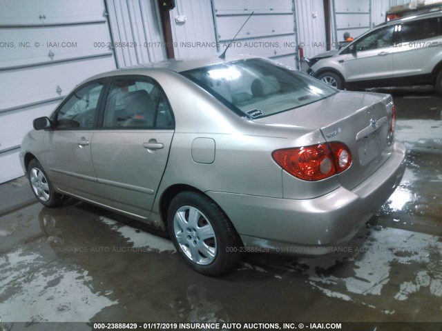 1NXBR32E86Z649549 - 2006 TOYOTA COROLLA CE/LE/S BEIGE photo 3