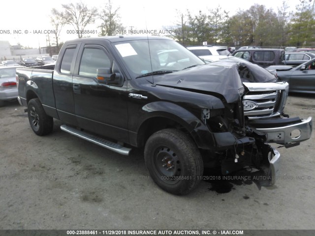 1FTFX1EF8BFC30832 - 2011 FORD F150 SUPER CAB BLACK photo 1