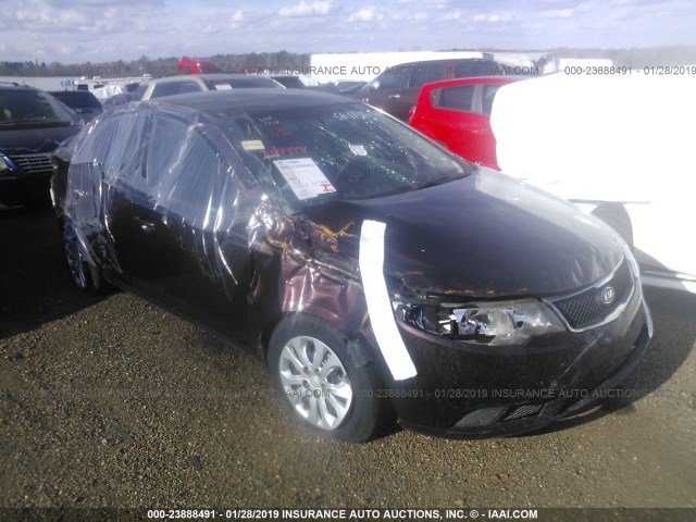 KNAFU4A25A5867076 - 2010 KIA FORTE EX Dark Brown photo 1