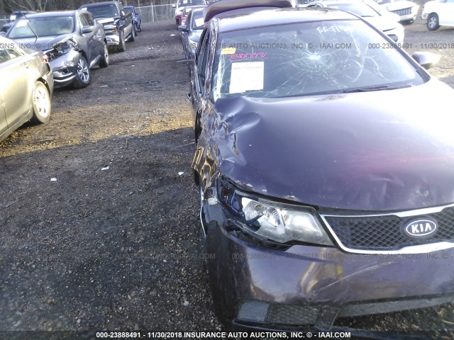 KNAFU4A25A5867076 - 2010 KIA FORTE EX Dark Brown photo 6