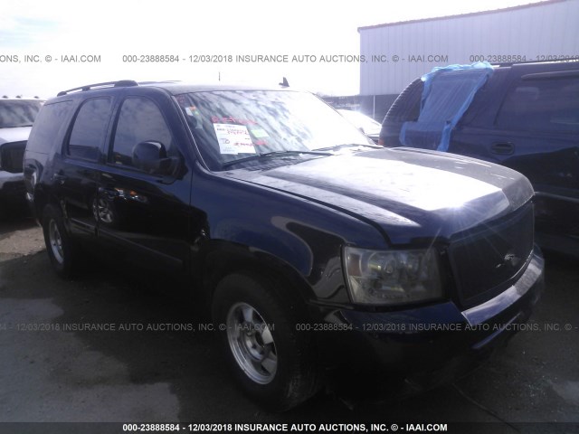 1GNFK13017R235722 - 2007 CHEVROLET TAHOE K1500 BLACK photo 1