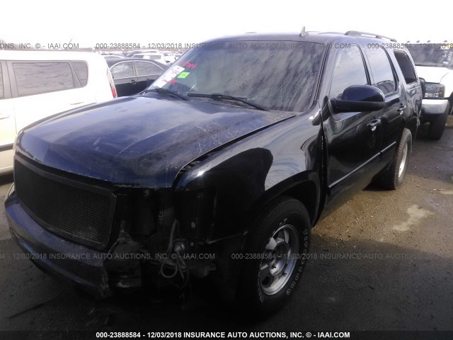 1GNFK13017R235722 - 2007 CHEVROLET TAHOE K1500 BLACK photo 2