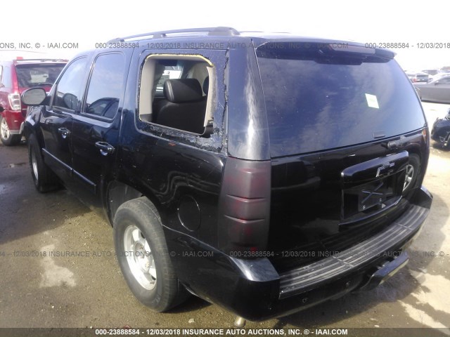 1GNFK13017R235722 - 2007 CHEVROLET TAHOE K1500 BLACK photo 3