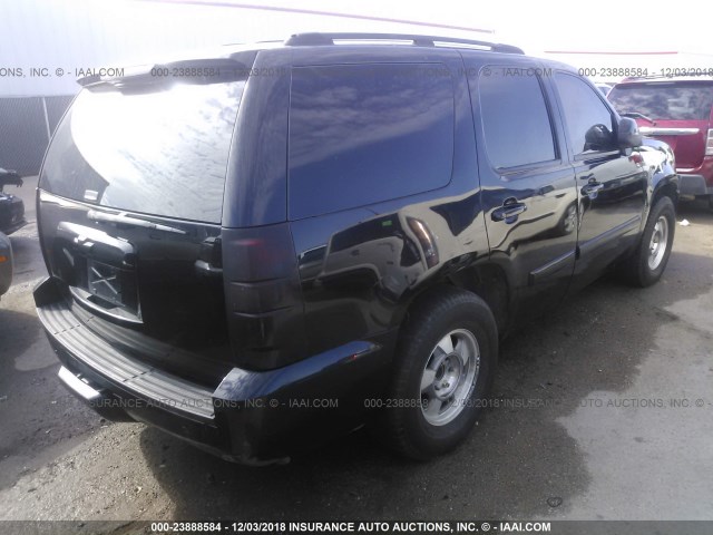 1GNFK13017R235722 - 2007 CHEVROLET TAHOE K1500 BLACK photo 4