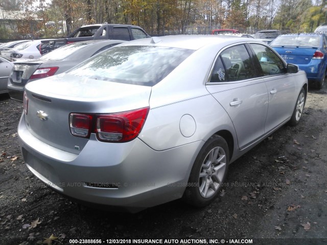 1G11D5RR6DF116015 - 2013 CHEVROLET MALIBU 1LT SILVER photo 4