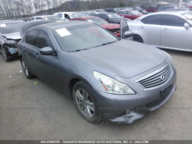 JN1CV6AR2AM450602 - 2010 INFINITI G37 GRAY photo 1