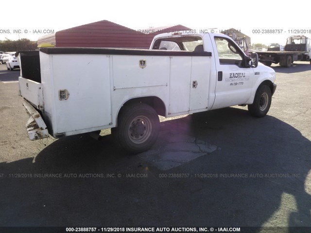 1FDSF34L14ED69189 - 2004 FORD F350 SRW SUPER DUTY WHITE photo 4