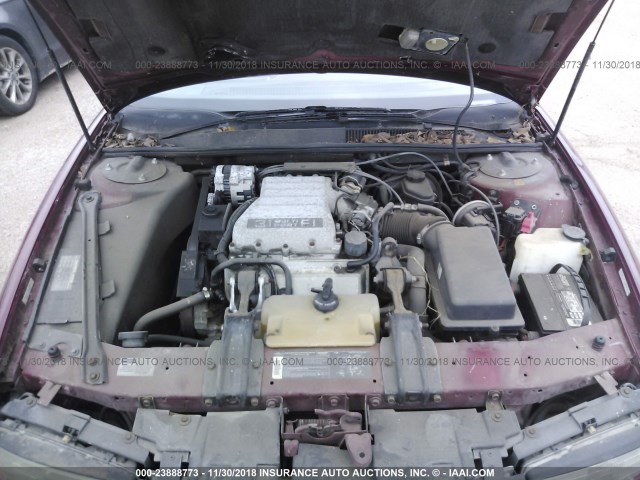 1G3WH14T1LD403558 - 1990 OLDSMOBILE CUTLASS SUPREME  MAROON photo 10