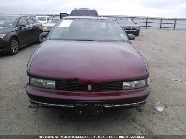 1G3WH14T1LD403558 - 1990 OLDSMOBILE CUTLASS SUPREME  MAROON photo 6