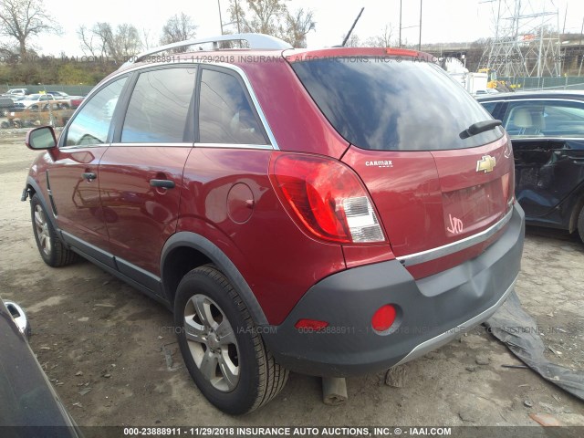 3GNAL2EK4DS560711 - 2013 CHEVROLET CAPTIVA LS 红色 照片 3