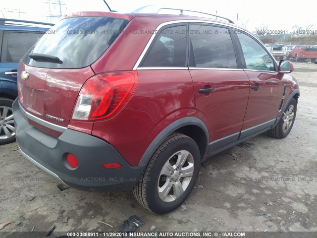 3GNAL2EK4DS560711 - 2013 CHEVROLET CAPTIVA LS 红色 照片 4