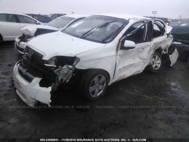 KL1TD5DE8AB129380 - 2010 CHEVROLET AVEO LS/LT თეთრი ფოტო 2