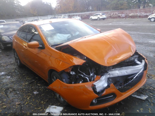 1C3CDFBB3ED719914 - 2014 DODGE DART SXT ORANGE photo 1