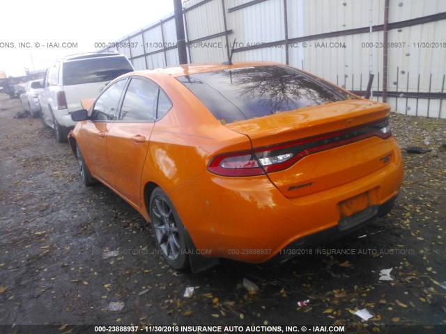 1C3CDFBB3ED719914 - 2014 DODGE DART SXT ORANGE photo 3