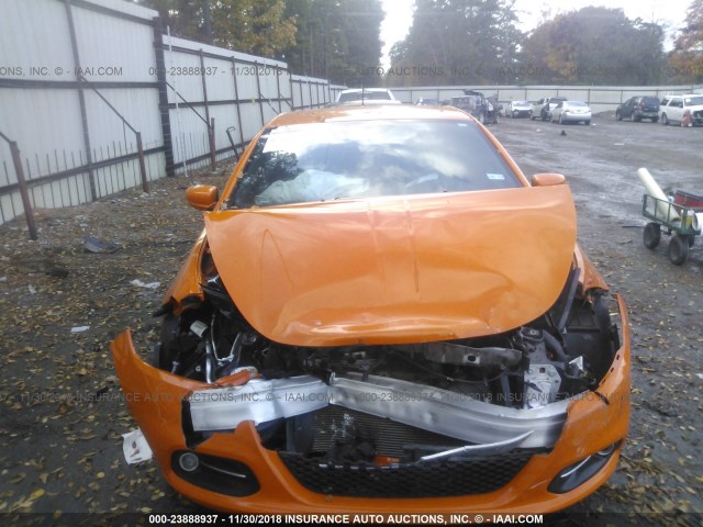 1C3CDFBB3ED719914 - 2014 DODGE DART SXT ORANGE photo 6