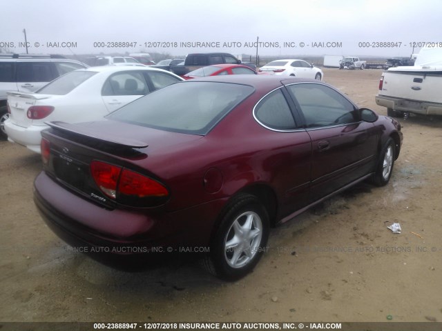 1G3NL12T11C175125 - 2001 OLDSMOBILE ALERO GL MAROON photo 4