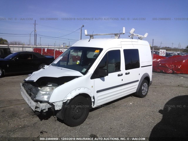 NM0LS6AN3DT152568 - 2013 FORD TRANSIT CONNECT XL WHITE photo 2