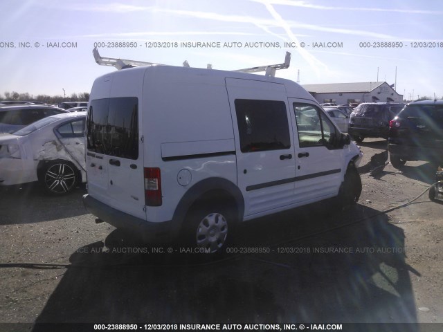 NM0LS6AN3DT152568 - 2013 FORD TRANSIT CONNECT XL WHITE photo 4