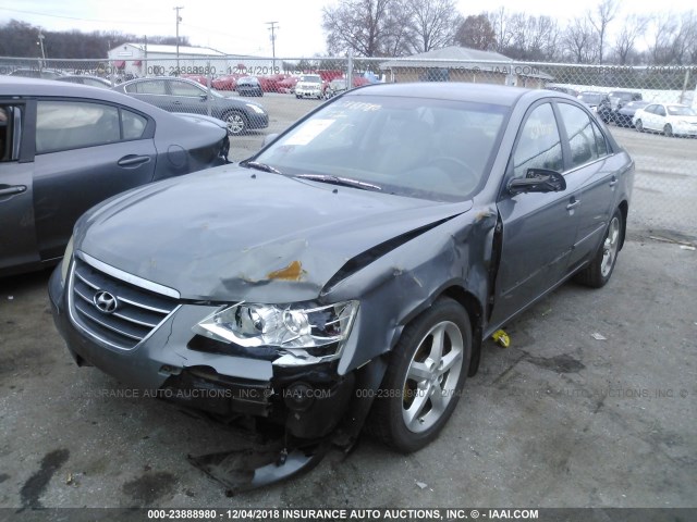 5NPEU46C09H502803 - 2009 HYUNDAI SONATA SE/LIMITED GRAY photo 2