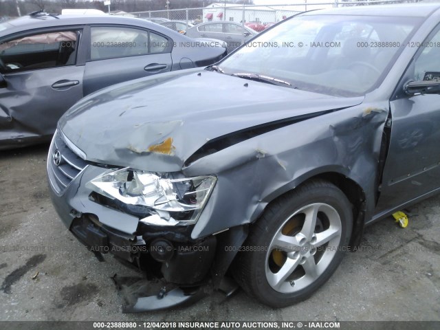 5NPEU46C09H502803 - 2009 HYUNDAI SONATA SE/LIMITED GRAY photo 6