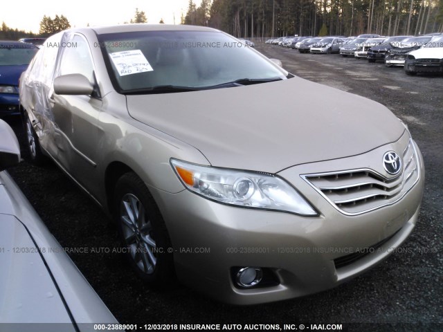 4T1BK3EKXBU614883 - 2011 TOYOTA CAMRY SE/LE/XLE GOLD photo 1