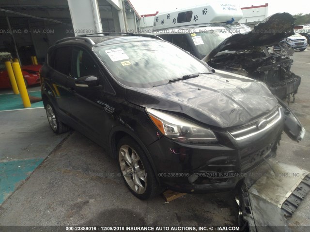 1FMCU0J93DUB43775 - 2013 FORD ESCAPE TITANIUM BLACK photo 1