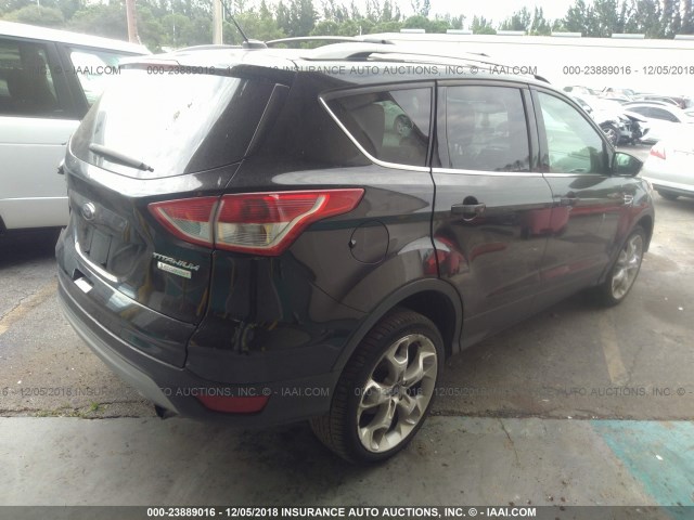 1FMCU0J93DUB43775 - 2013 FORD ESCAPE TITANIUM BLACK photo 4