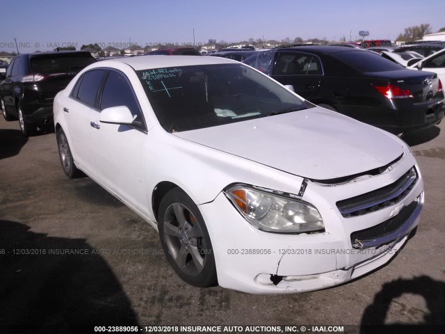 1G1ZC5EU1CF349654 - 2012 CHEVROLET MALIBU 1LT WHITE photo 1
