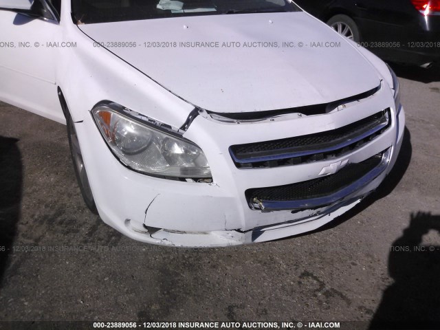 1G1ZC5EU1CF349654 - 2012 CHEVROLET MALIBU 1LT WHITE photo 6
