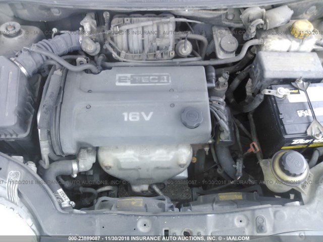 KL1TJ62614B255689 - 2004 CHEVROLET AVEO LS GRAY photo 10