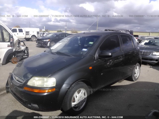 KL1TJ62614B255689 - 2004 CHEVROLET AVEO LS GRAY photo 2