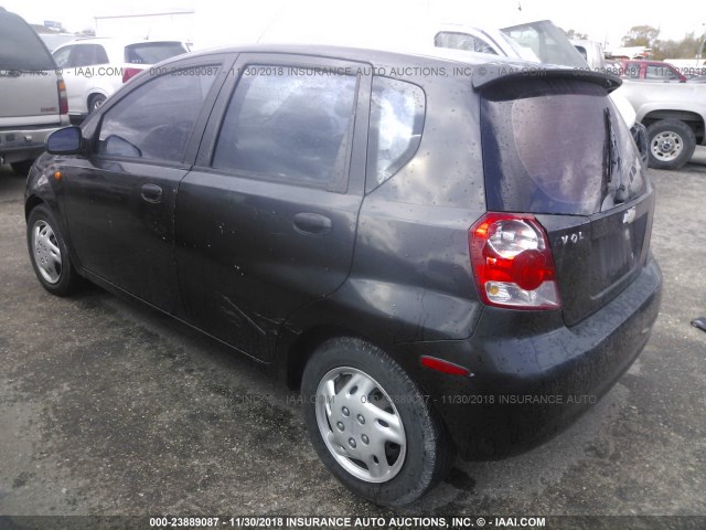 KL1TJ62614B255689 - 2004 CHEVROLET AVEO LS GRAY photo 3
