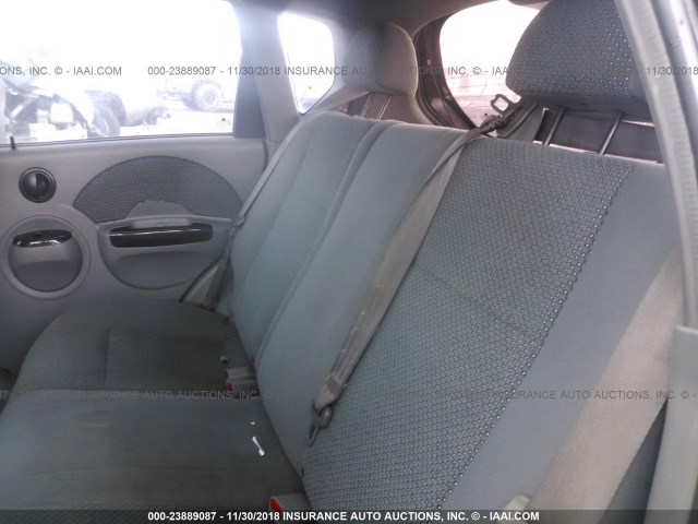 KL1TJ62614B255689 - 2004 CHEVROLET AVEO LS GRAY photo 8