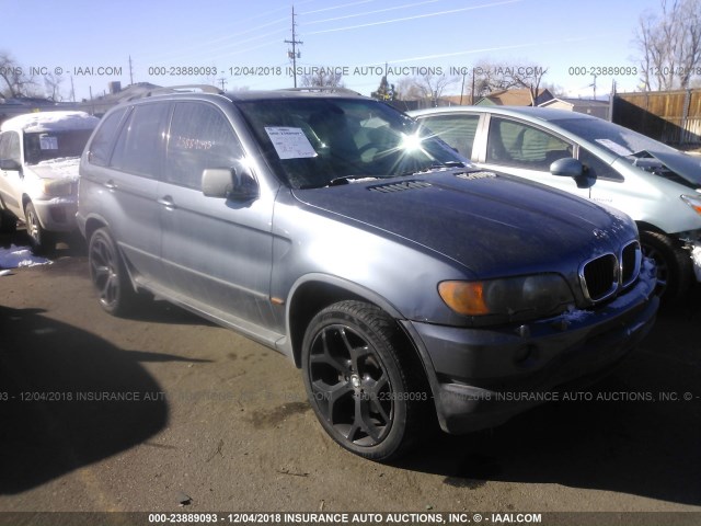 5UXFB33572LH32156 - 2002 BMW X5 4.4I GRAY photo 1