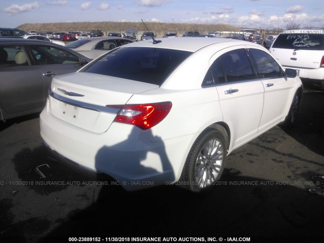 1C3BC2FG1BN504504 - 2011 CHRYSLER 200 LIMITED WHITE photo 4