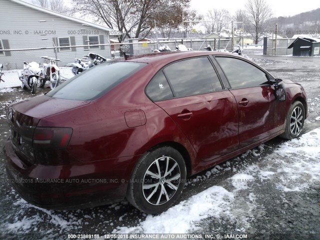 3VWD67AJXGM352605 - 2016 VOLKSWAGEN JETTA SE MAROON photo 4