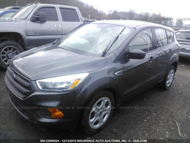 1FMCU0F73HUC72791 - 2017 FORD ESCAPE S GRAY photo 2