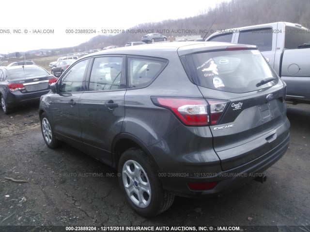 1FMCU0F73HUC72791 - 2017 FORD ESCAPE S GRAY photo 3