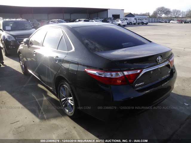 4T1BF1FK9FU041195 - 2015 TOYOTA CAMRY LE/XLE/SE/XSE 黑色 照片 3