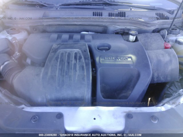 1G2AL18F387208407 - 2008 PONTIAC G5 SILVER photo 10