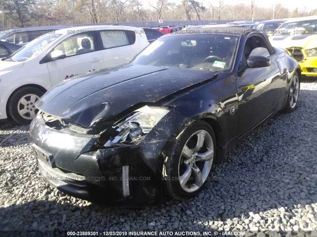 JN1AZ36A76M457131 - 2006 NISSAN 350Z ROADSTER BLACK photo 2